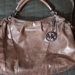 Michael Kors metallic handbag